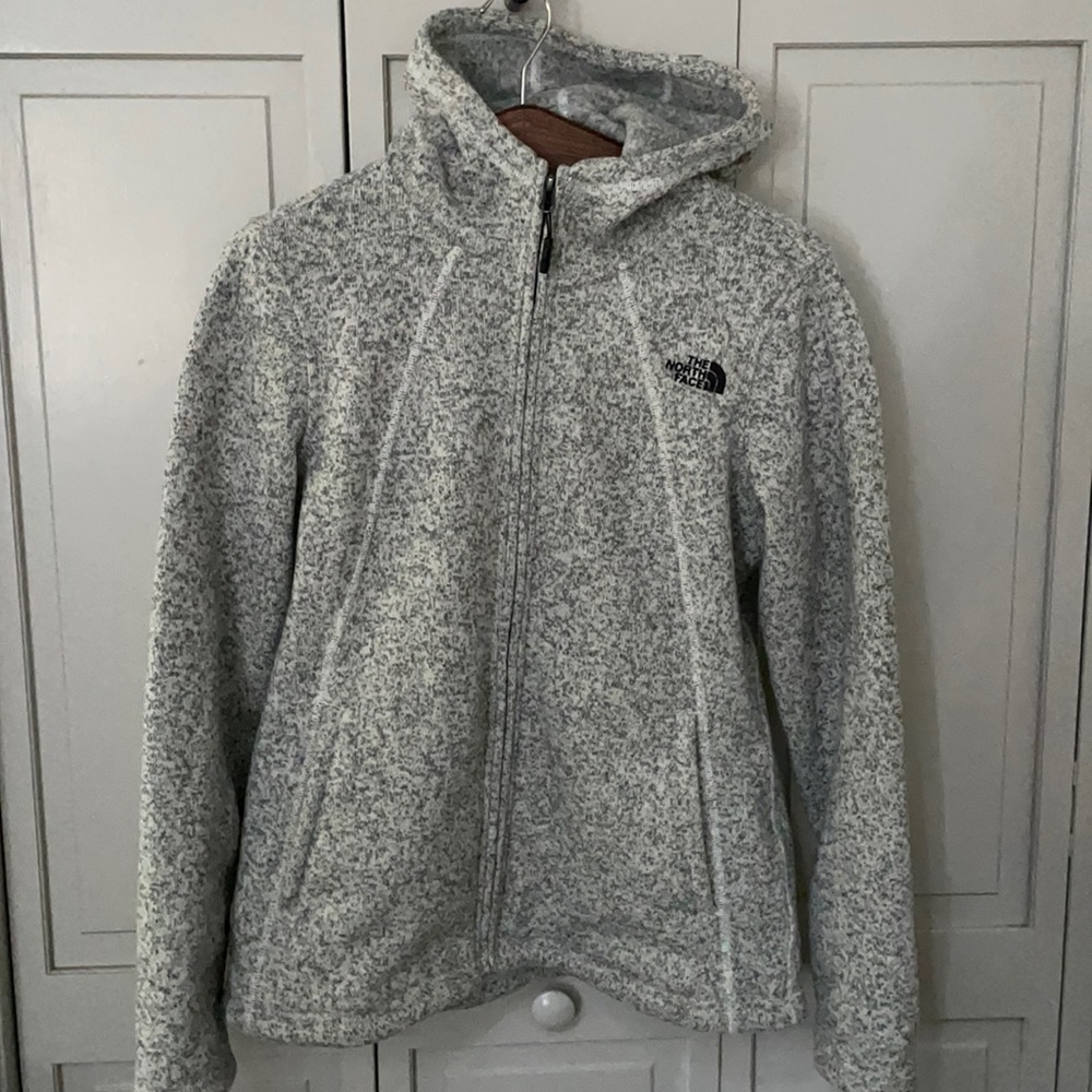 The North Face Womens M Hooded Zip Fleece Jacket